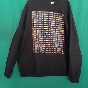 Port & Co Flags of Countries Essential Fleece Pullover Hooded Sweater Size 2XL